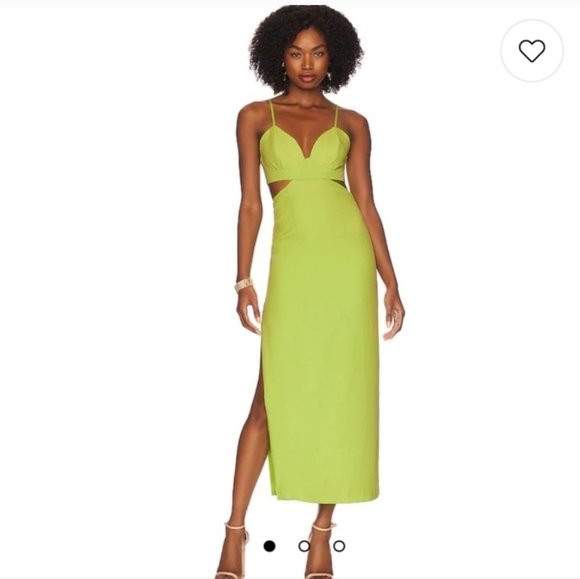 Bardot NWTs Cut Out Slit Midi Dress - Picture 2 of 10